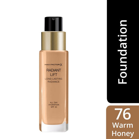 Max Factor Radiant Lift Foundation, 076 Warm Honey, 30 ml