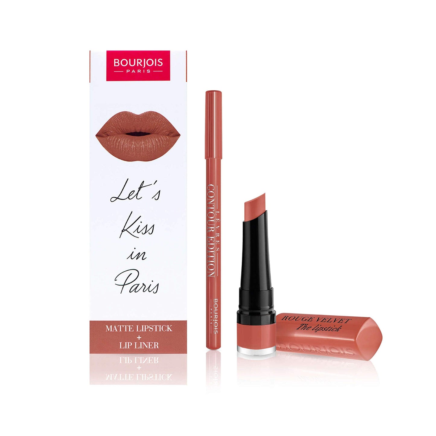 Bourjois Rouge Velvet Peach Tatin Lip Kit