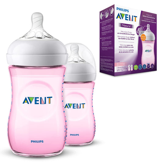 Philips AVENT Natural Feeding Bottle Pack Of 2 260mlx2 SCF034/27