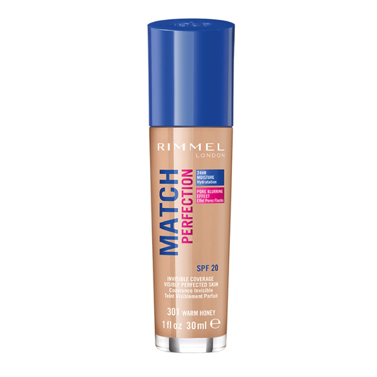 Rimmel Match Perfection Foundation 301 Warm Honey